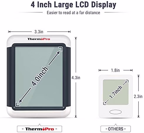 ThermoPro TP55 Digital Indoor Hygrometer Thermometer with Large Touchscreen - Image 6