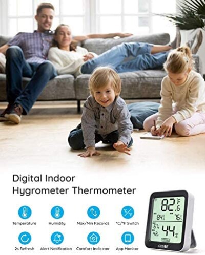 Govee Room Thermometer Hygrometer with Smart Bluetooth Alert - Crondall