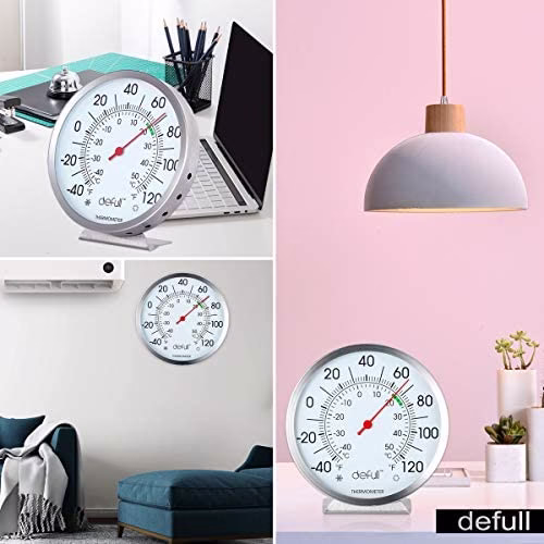 Defull 5 inch Indoor Outdoor Thermometer Stainless Steel - Image 9