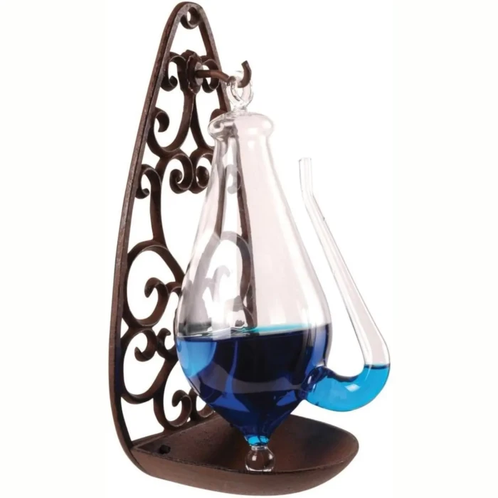 Esschert  Glass Barometer with Cast Iron Stand