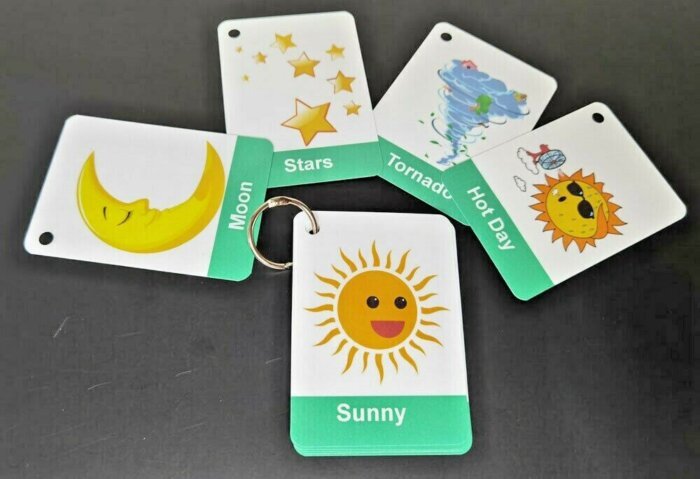 Weather Flash Cards Educational Learning Resources For Toddlers & Child - Image 4