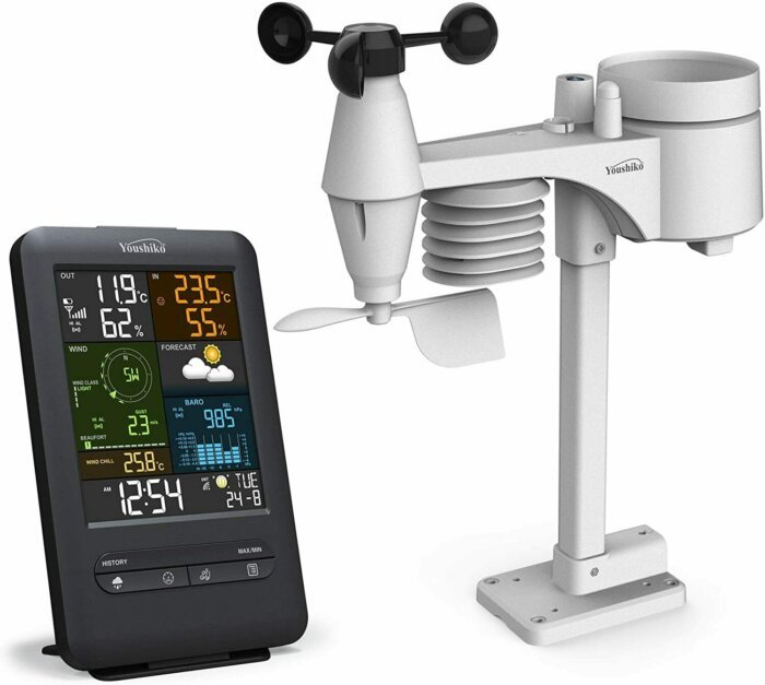 Youshiko YC9465 Professional 5-in-1 Weather Station