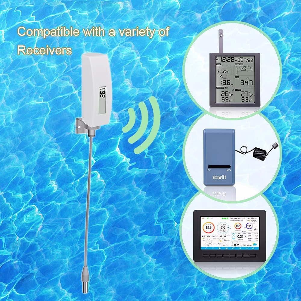Ecowitt WN34L Pool Thermometer - Digital Wireless Sensor - Image 4