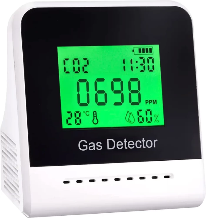 Scondaor CO2 Monitor, Air Quality Carbon Dioxide Monitor with NDIR Sensor, 3 in 1 CO2 Detector Temperature and Humidity