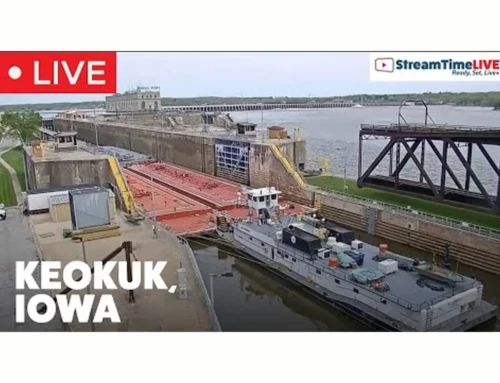 Mississippi River Lock 19 | Keokuk, IA, USA | StreamTime LIVE