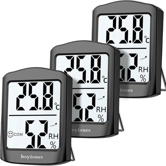 3 Pack - Hoyiours Indoor Digital Thermometer Hygrometers