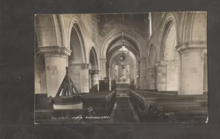 Postcard Hampshire Crondall All Saints Church 1919